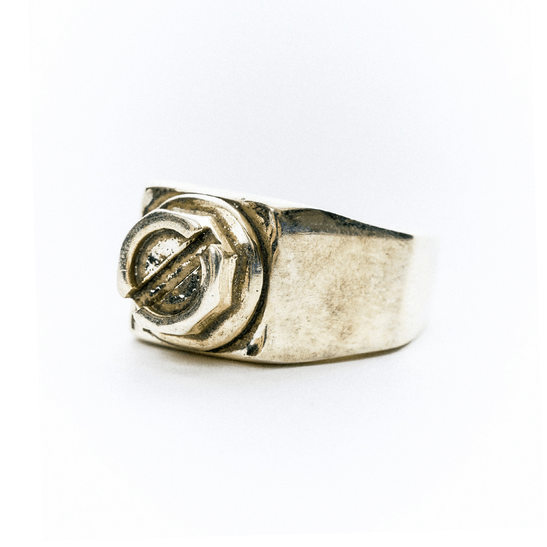 Flange Ring 14K Gold